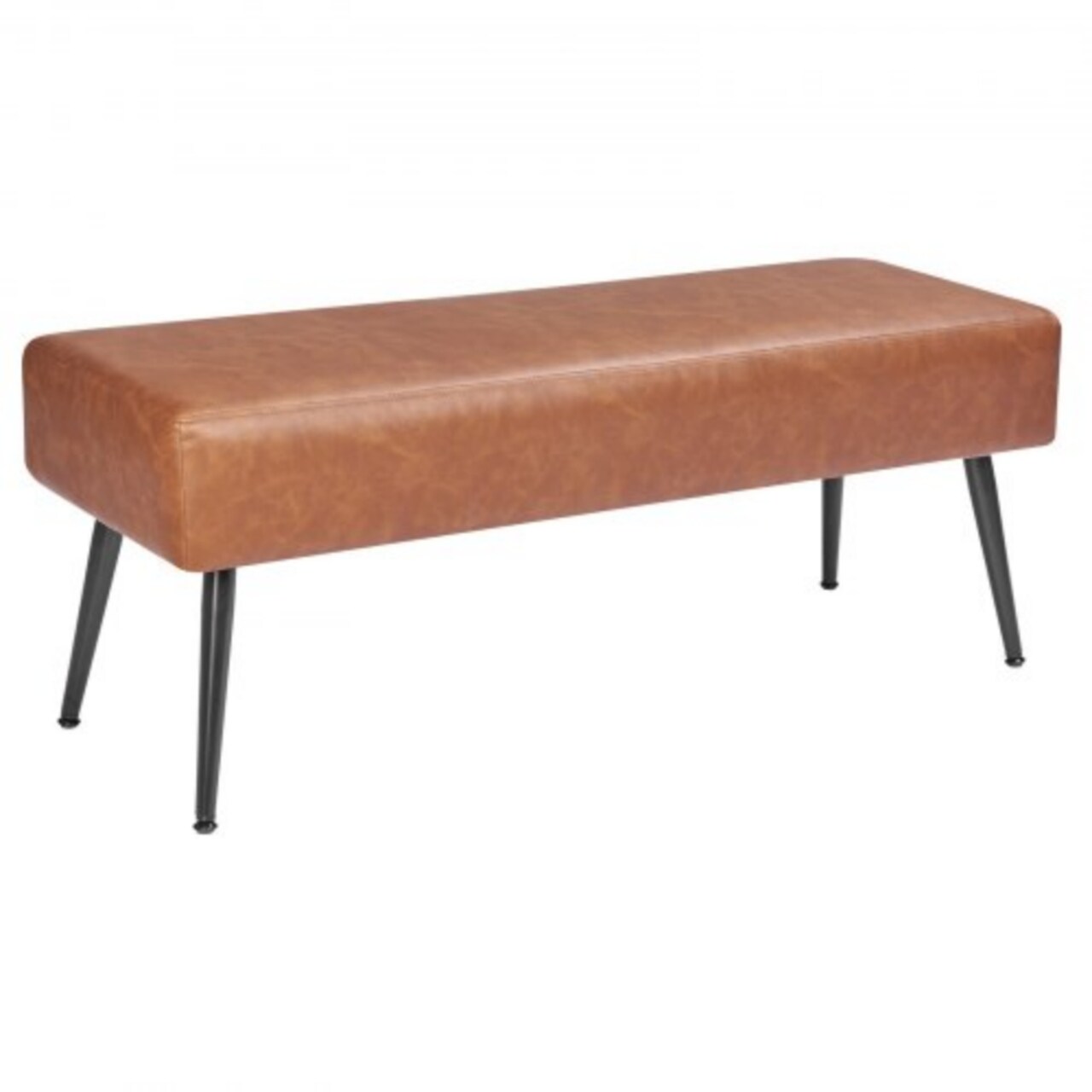 PU Leather Bedroom Bench with Flip-Top and Soft-Close Hinges, 660 lbs Capacity